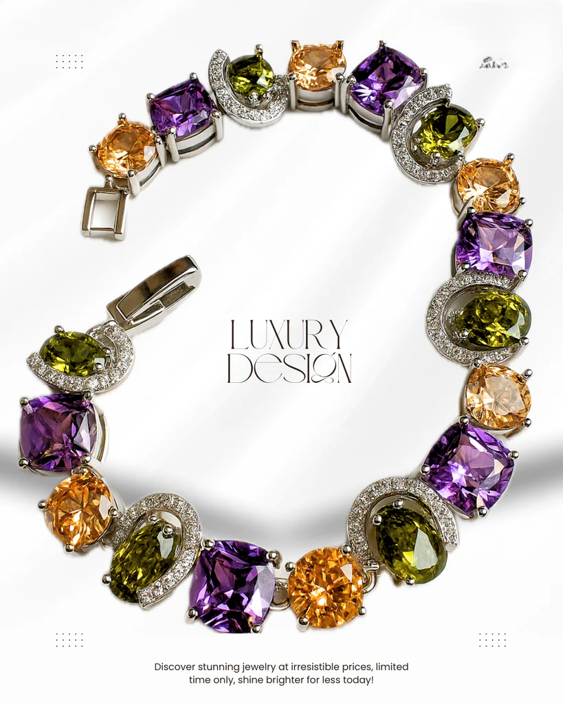 Imperial Shine Cz Purple Bracelet