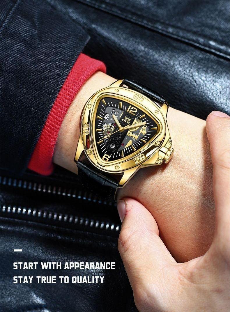 OPK Elite Axis™ – Luxury Triangle Dial Watch