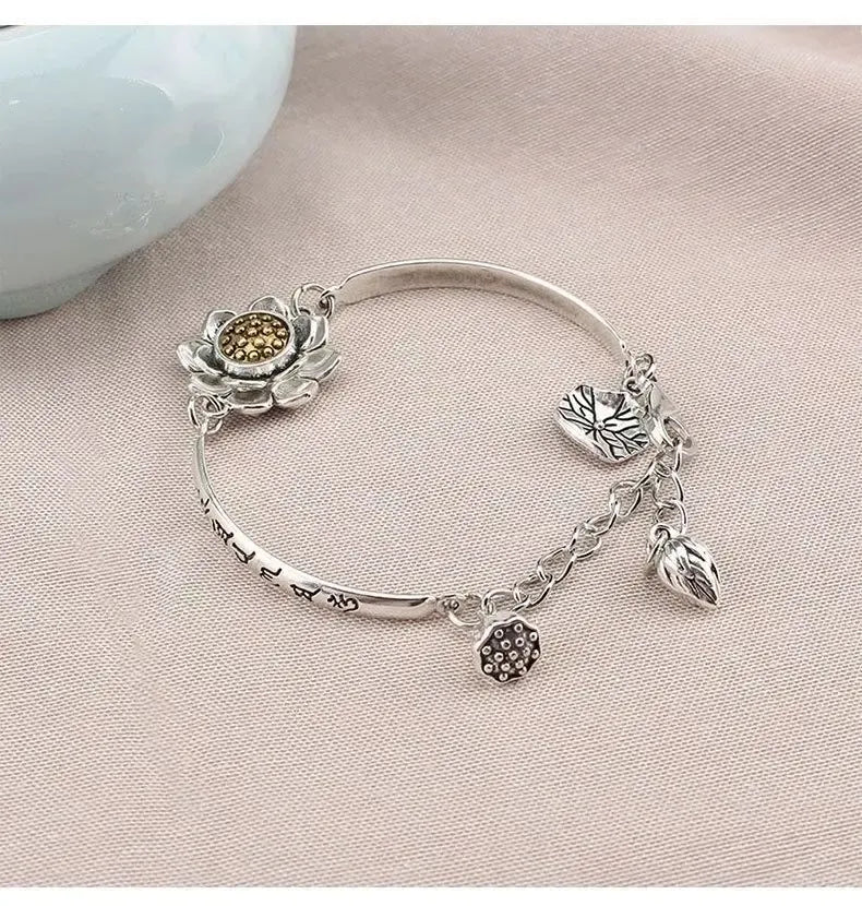 🔥Buy 1 Get 1 Free🔥 Rotating Lotus Bracelet with Six-Character Lucky Mantra