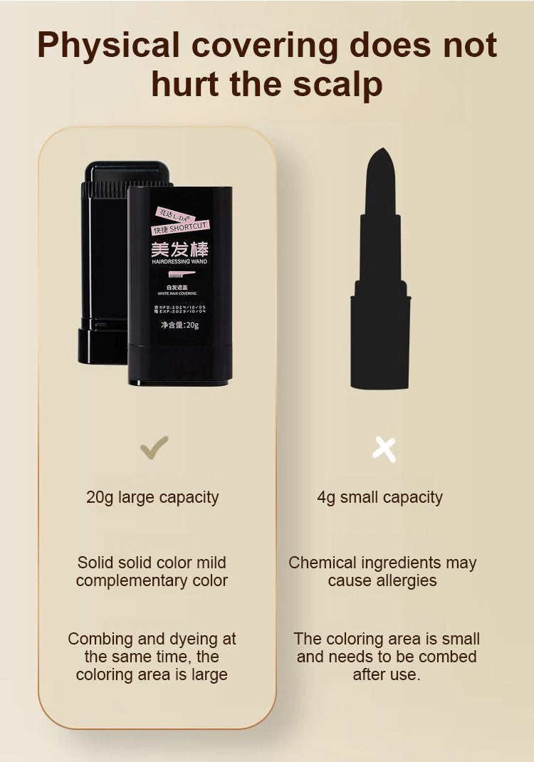 Soft Hair Dye Stick for Grey Coverage