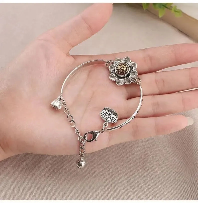 🔥Buy 1 Get 1 Free🔥 Rotating Lotus Bracelet with Six-Character Lucky Mantra