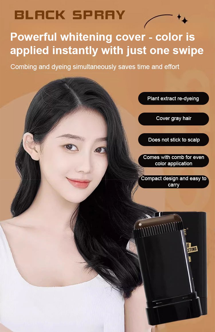 Soft Hair Dye Stick for Grey Coverage