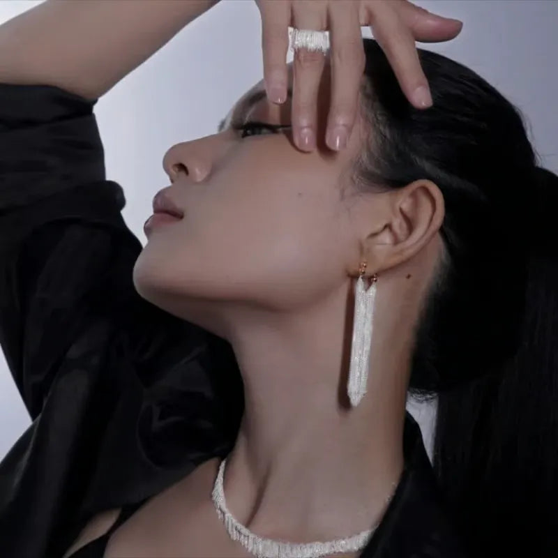 đWaterfall flowsue earringsđ