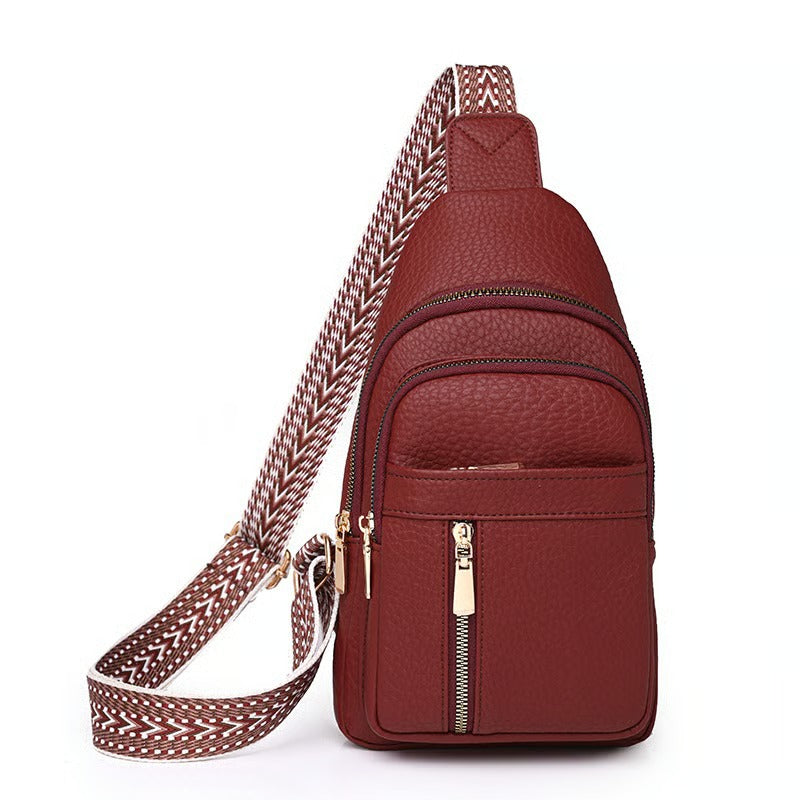 🏆️Anti-Theft Embroidery Solid Color Crossbody Bag