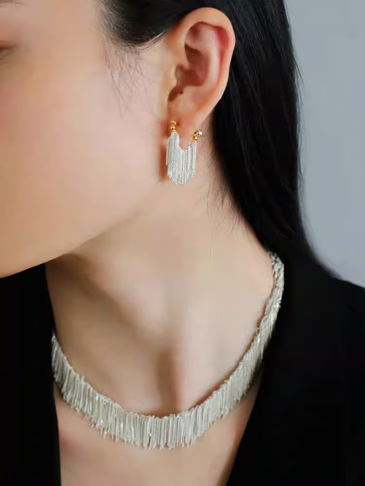 đWaterfall flowsue earringsđ
