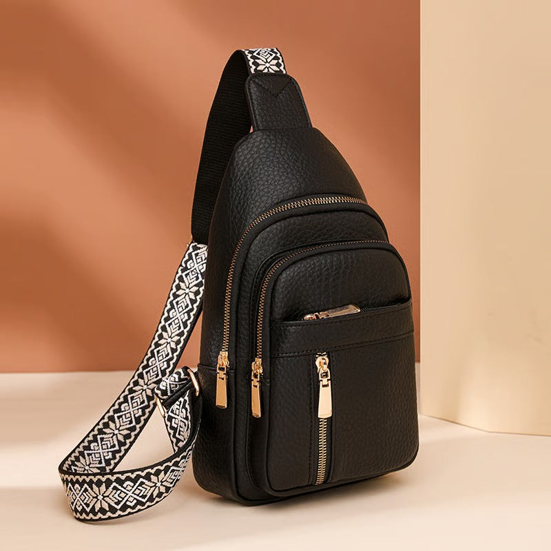 🏆️Anti-Theft Embroidery Solid Color Crossbody Bag