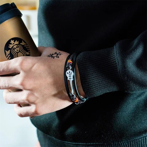 High-quality Leather Handmade Personalise Unique Guitar Bracelet Limited Edition