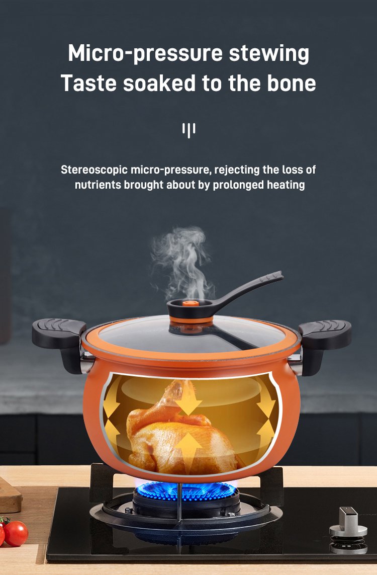 Household double ear medical stone micro pressure cooker wheat