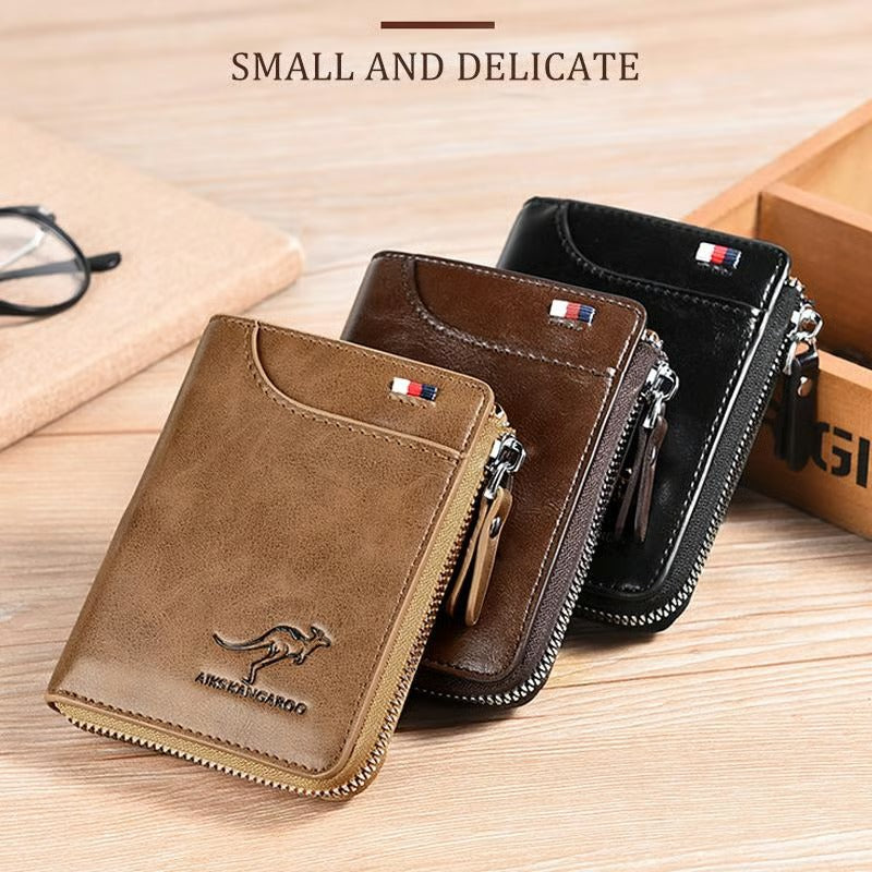 Men Wallet Zipper Purse ( RFID PROTECTED )-🔥50%OFF🔥-Limited Time Offer