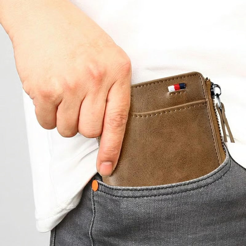 Men Wallet Zipper Purse ( RFID PROTECTED )-🔥50%OFF🔥-Limited Time Offer