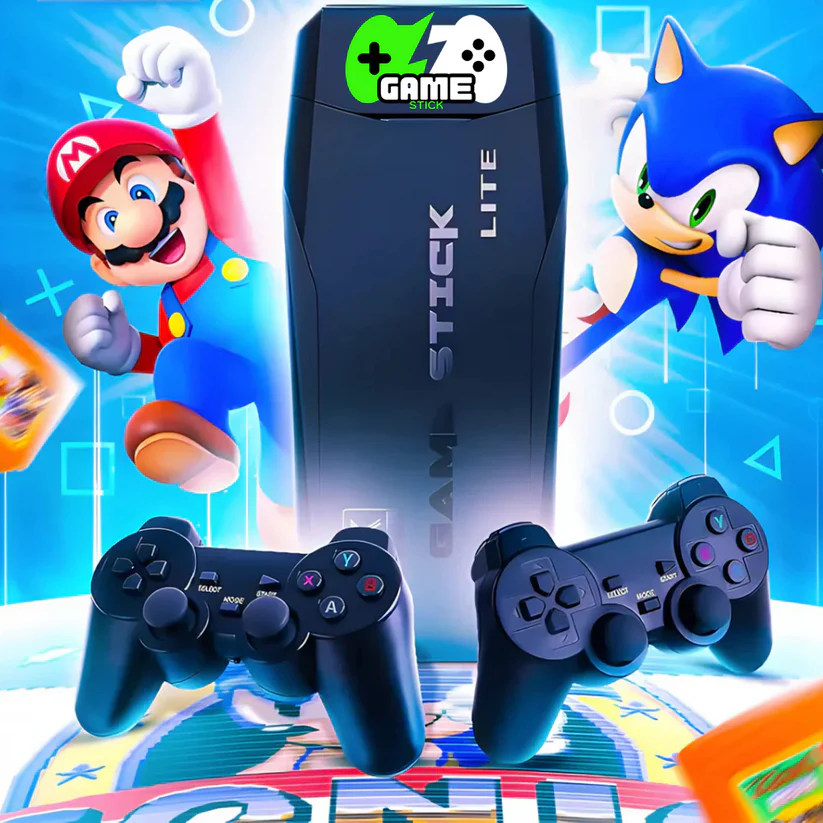 Game Stick 2.0- 35000 Games+ 2 Controllers Free🔥4.9⭐⭐⭐⭐⭐