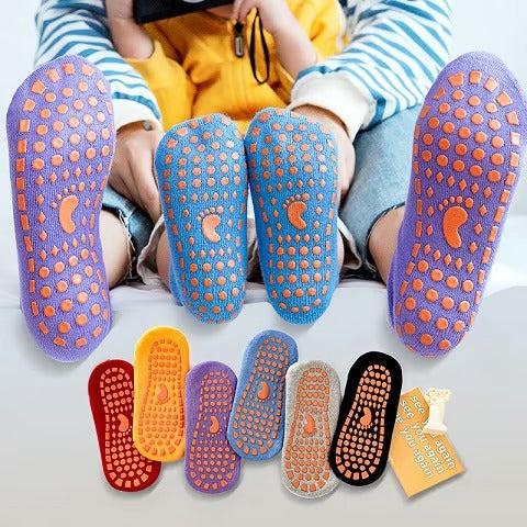 ⏰Non Slip Socks for Kids and Adults- 5 PAIRS