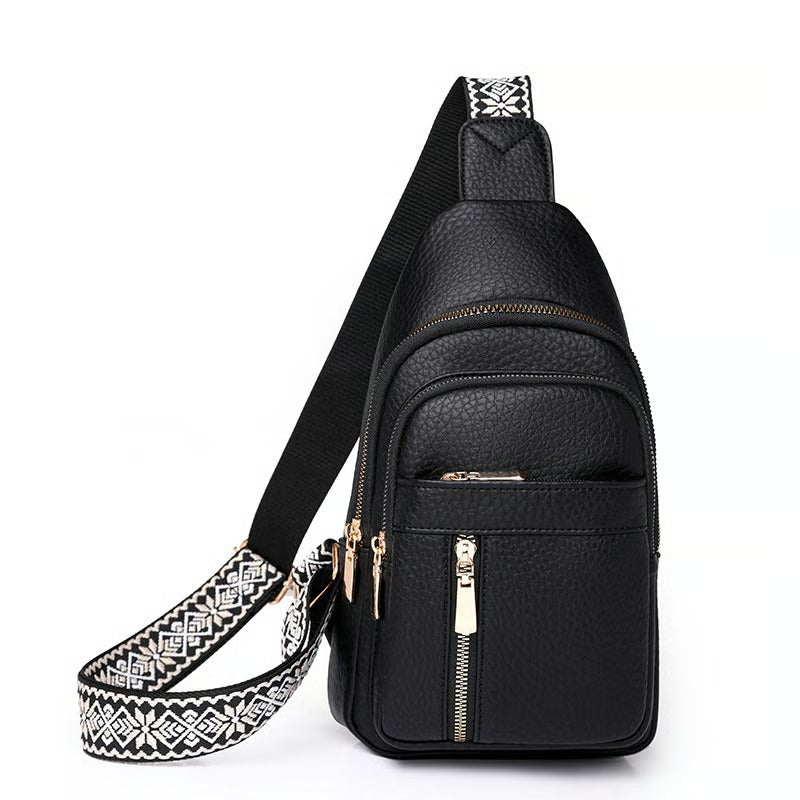 🏆️Anti-Theft Embroidery Solid Color Crossbody Bag