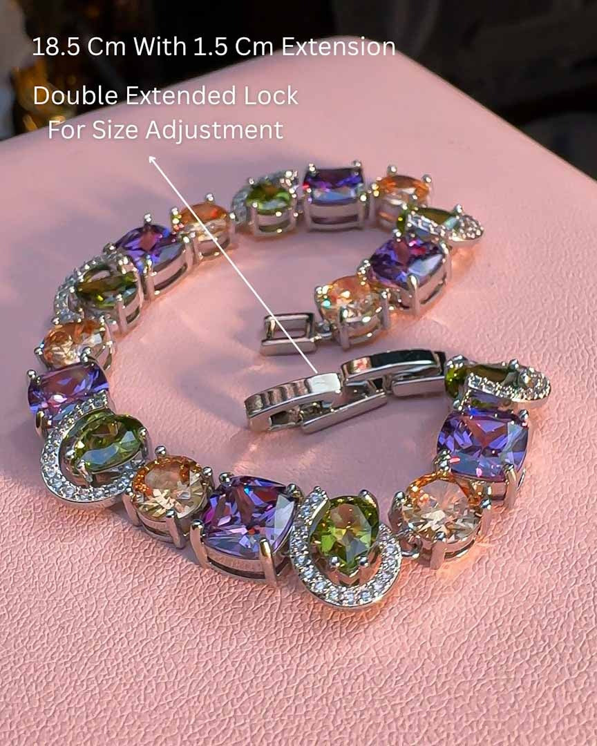 Imperial Shine Cz Purple Bracelet