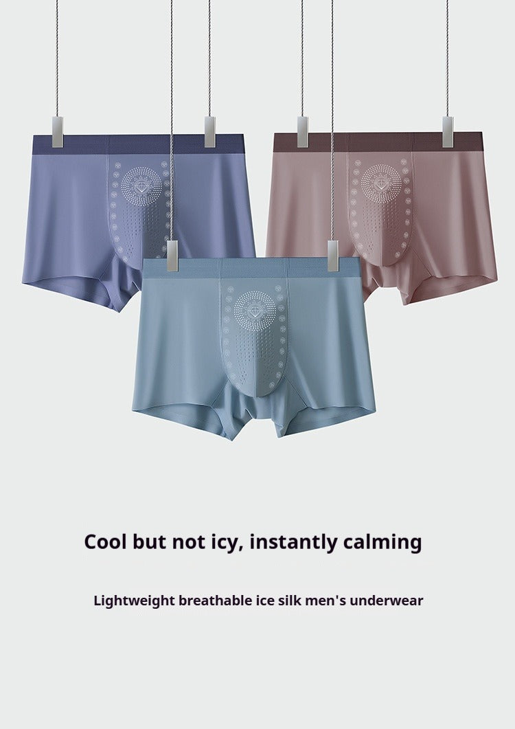 Ice Silk Traceless Antibacterial Men's Underwear