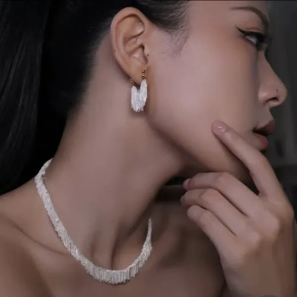 đWaterfall flowsue earringsđ
