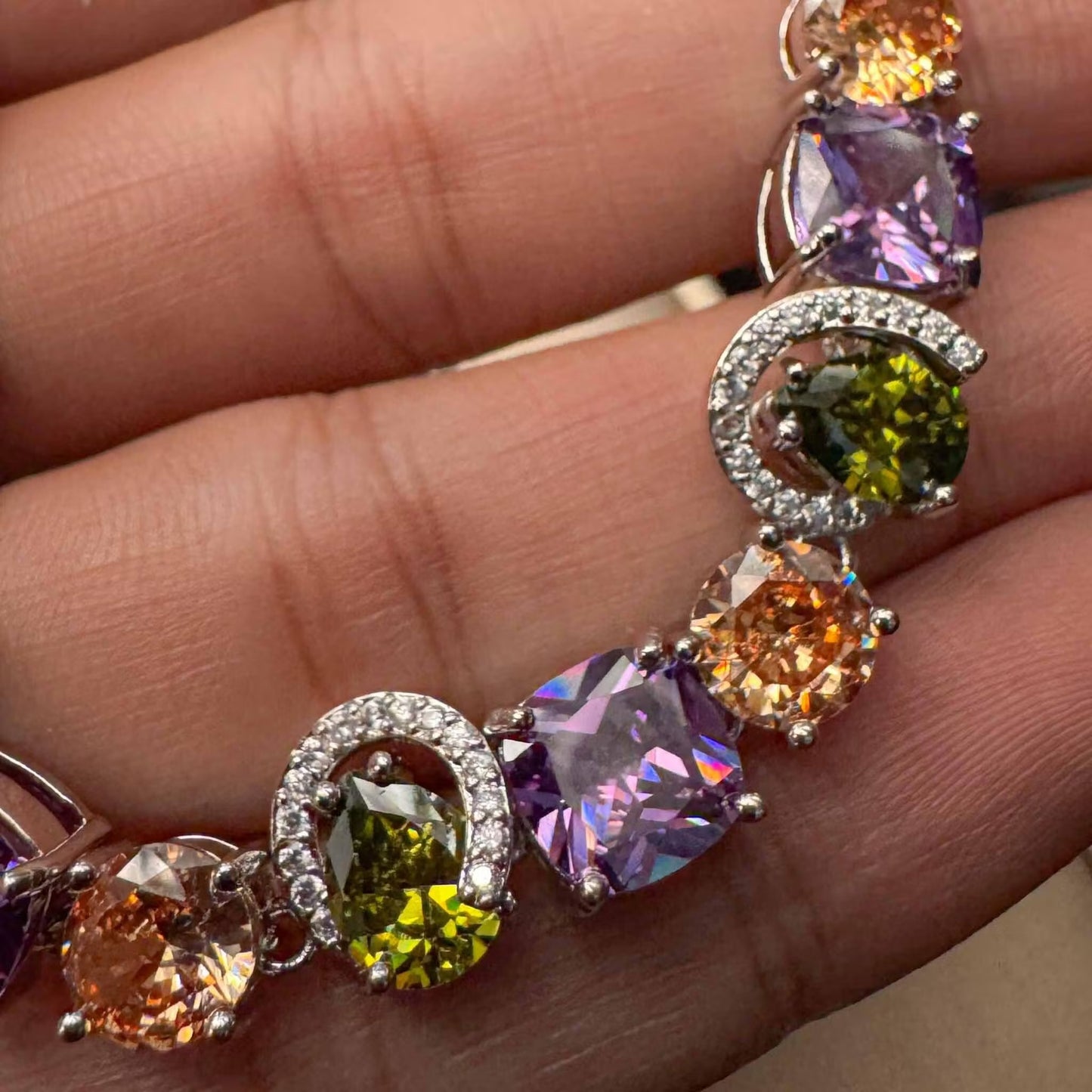 Imperial Shine Cz Purple Bracelet