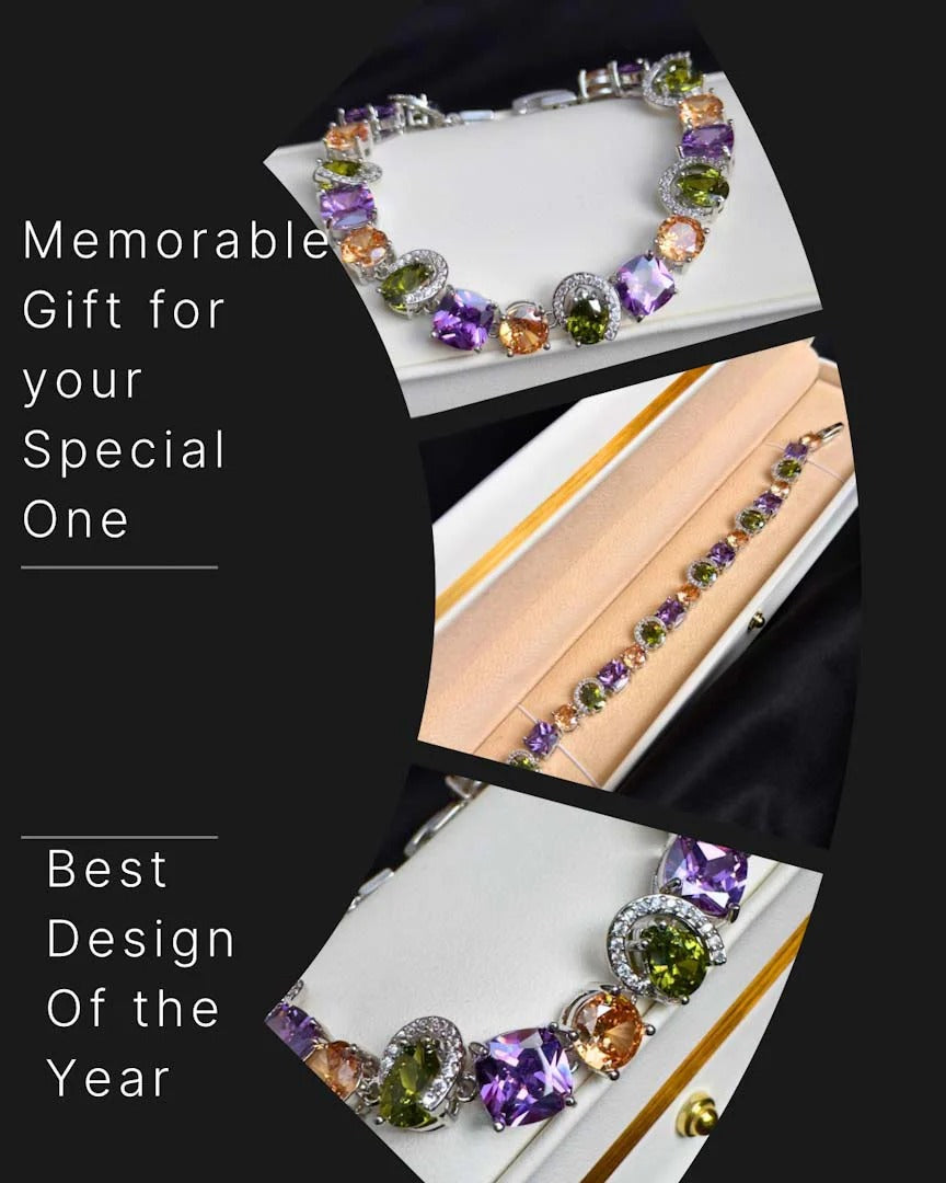 Imperial Shine Cz Purple Bracelet