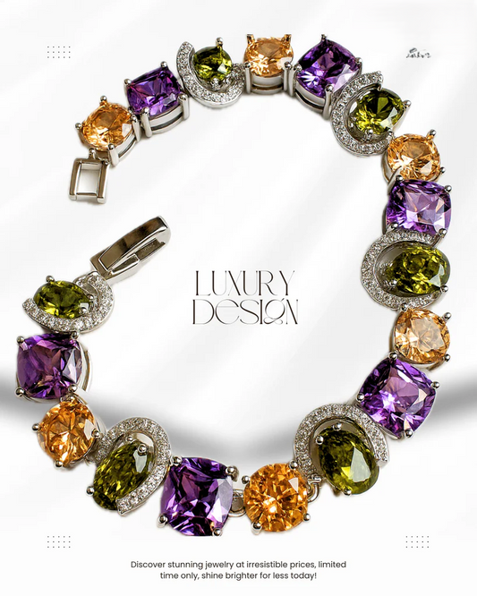 Imperial Shine Cz Purple Bracelet