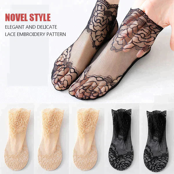 💋2024 NEW Ladies Fashion Lace Socks