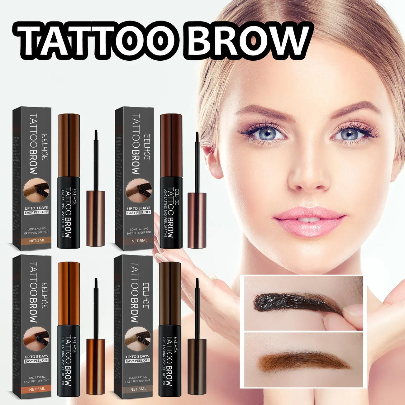 Peel Off Tattoo Eyebrow Gel Tint