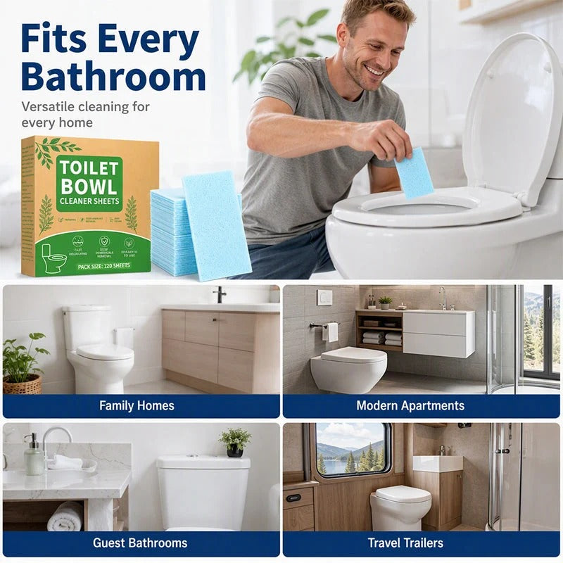 🚽 50% OFF NOW! ✨ Quick-Dissolving Toilet Cleaning Sheets – Fresh, Easy & Effective Cleaning