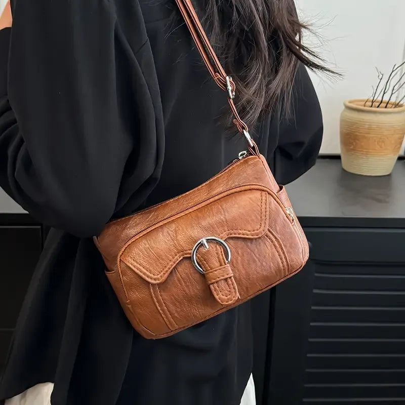 Women's large capacity multi-pocket bag