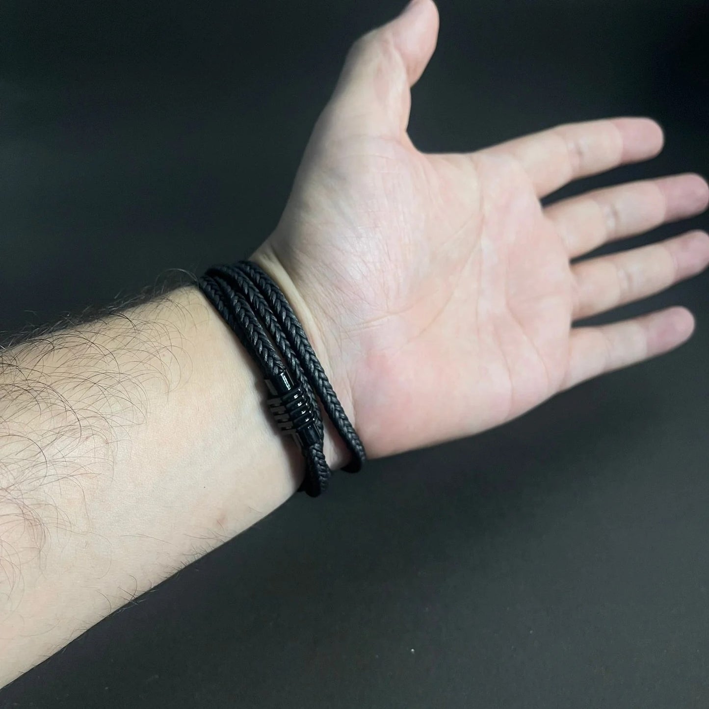 Urban Loop Black Bracelet For Men