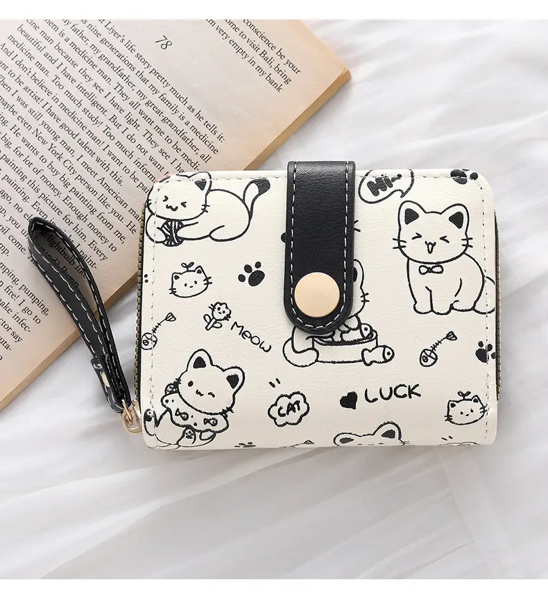 🔥 Multifunctional cute anti-theft wallet with cat-shaped zipper-50%Off