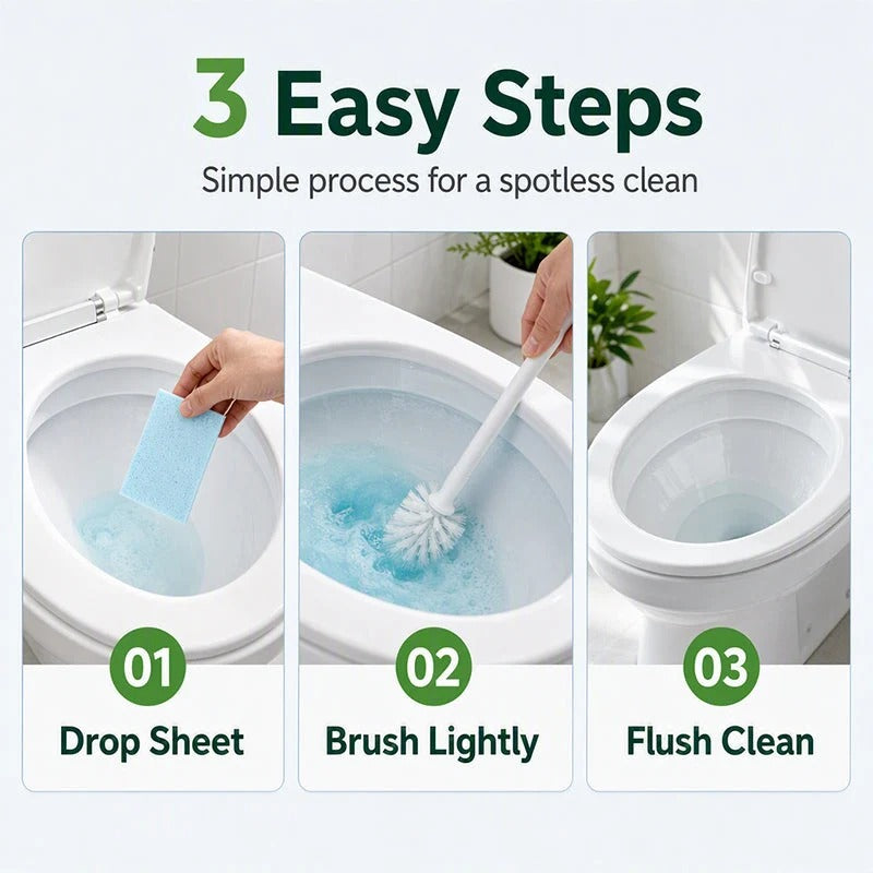 🚽 50% OFF NOW! ✨ Quick-Dissolving Toilet Cleaning Sheets – Fresh, Easy & Effective Cleaning