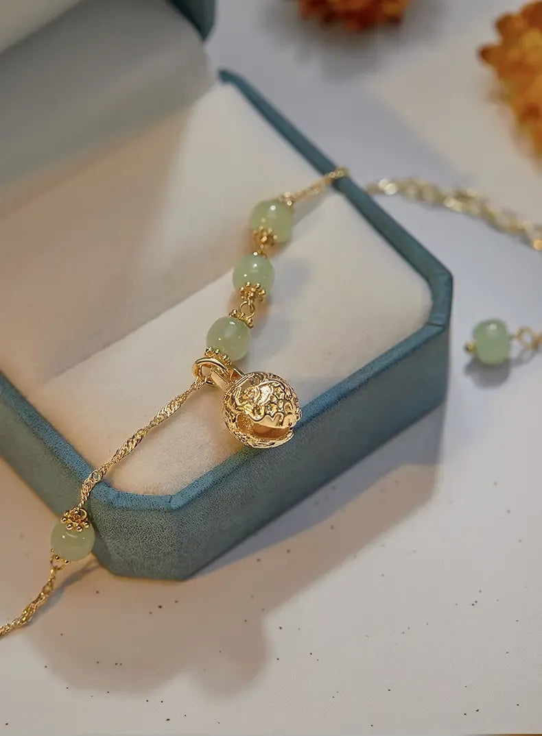 ✨New Hetian Jade Good Luck Bell Bracelet