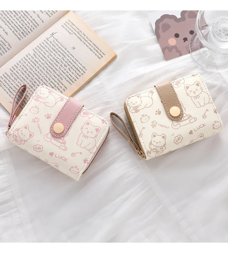 🔥 Multifunctional cute anti-theft wallet with cat-shaped zipper-50%Off