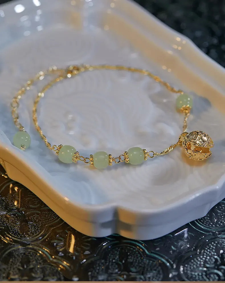 ✨New Hetian Jade Good Luck Bell Bracelet