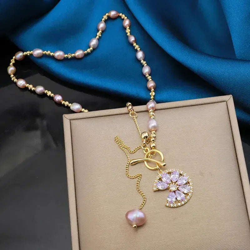 💎☘️2025 luxury french retro necklace