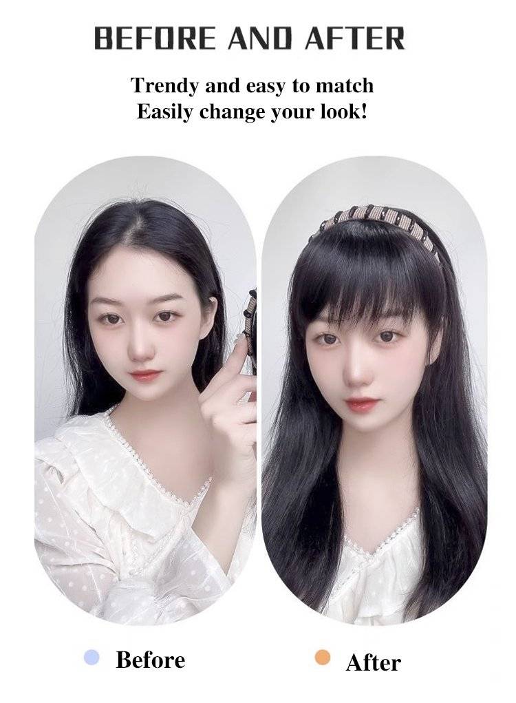 Volumizing Rhinestone Wig Hair Bands for Covering Gray Hair