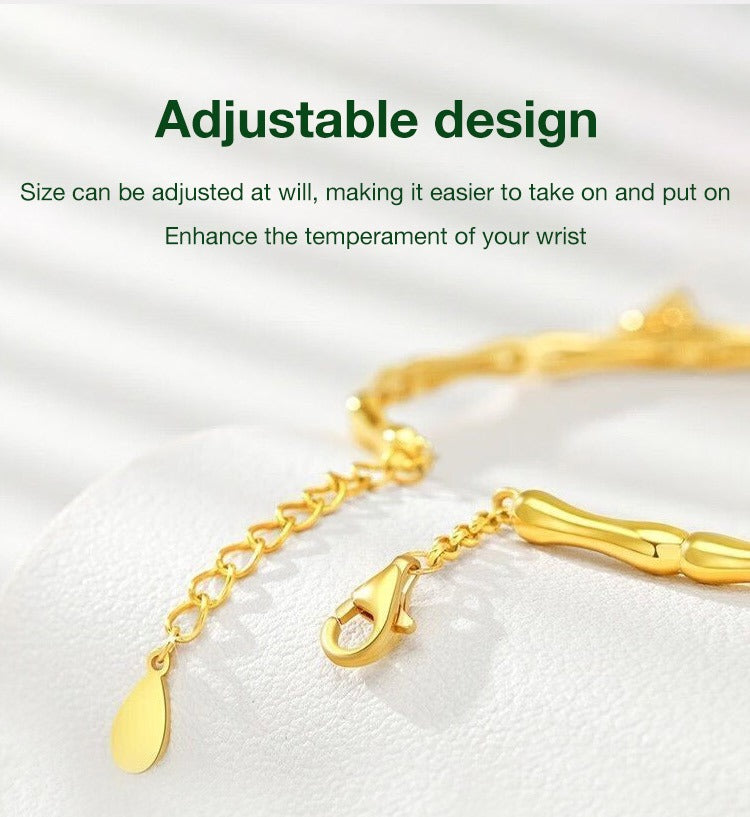 Hetian Jade Bamboo Segment Bracelet