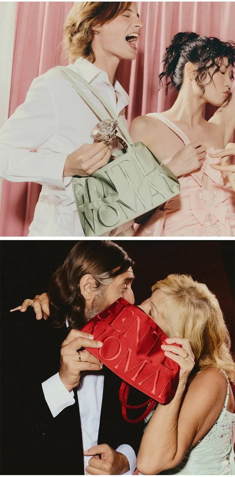 Satin embroidery one-shoulder fashionable ballet underarm bag