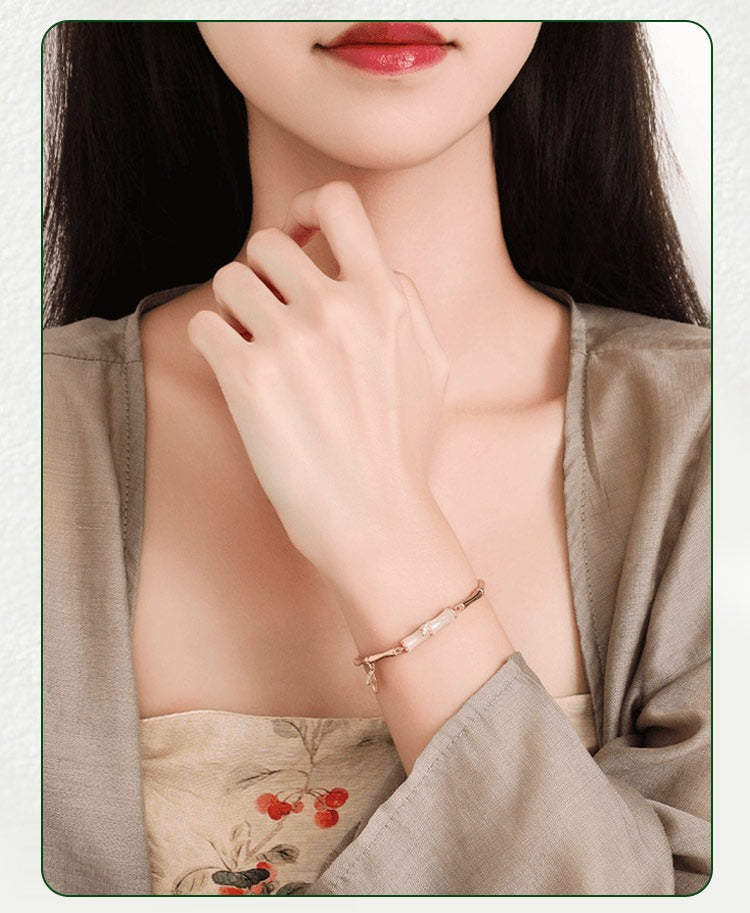 Hetian Jade Bamboo Segment Bracelet