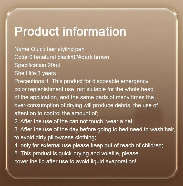 [Cover gray hair in three seconds] Quick hair styling pen