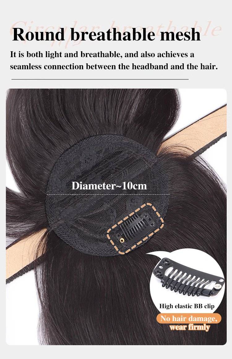 Volumizing Rhinestone Wig Hair Bands for Covering Gray Hair