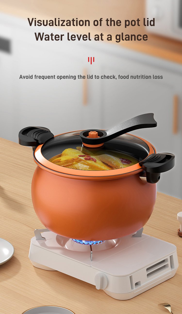 Household double ear medical stone micro pressure cooker wheat
