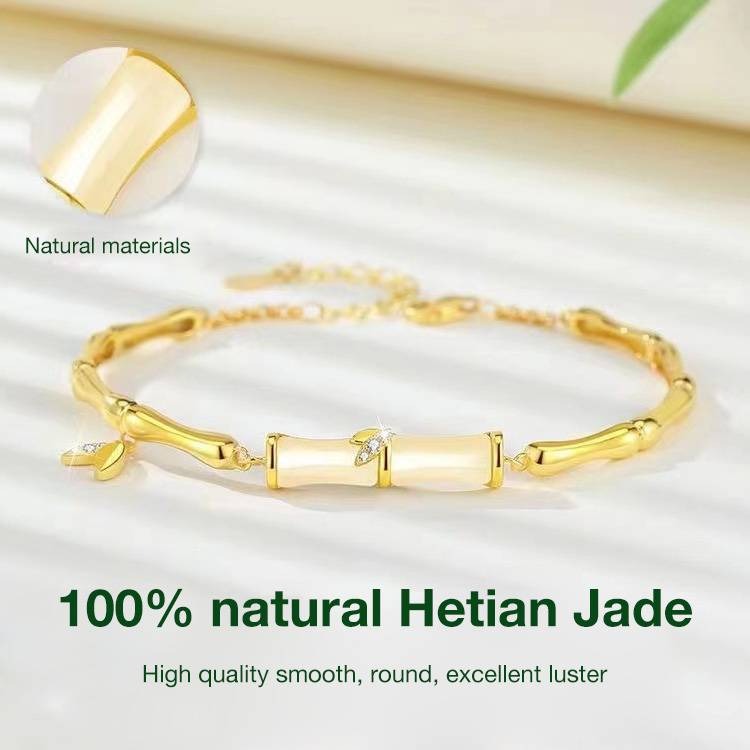 Hetian Jade Bamboo Segment Bracelet