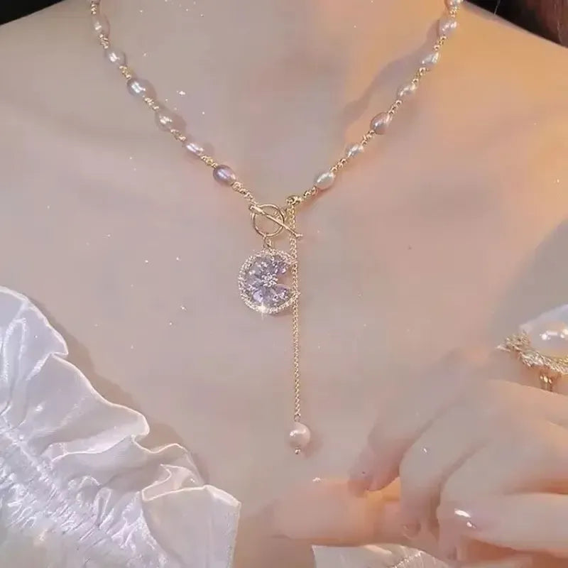 💎☘️2025 luxury french retro necklace