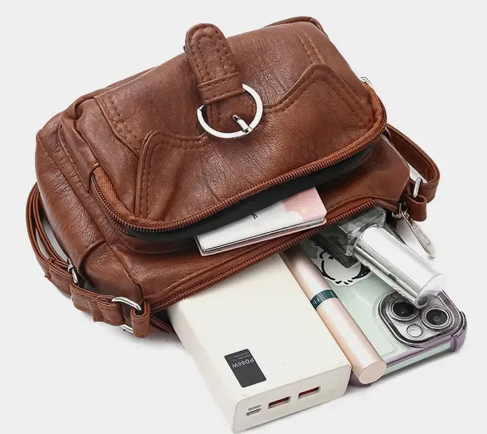 Women's large capacity multi-pocket bag