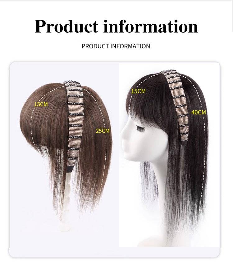 Volumizing Rhinestone Wig Hair Bands for Covering Gray Hair