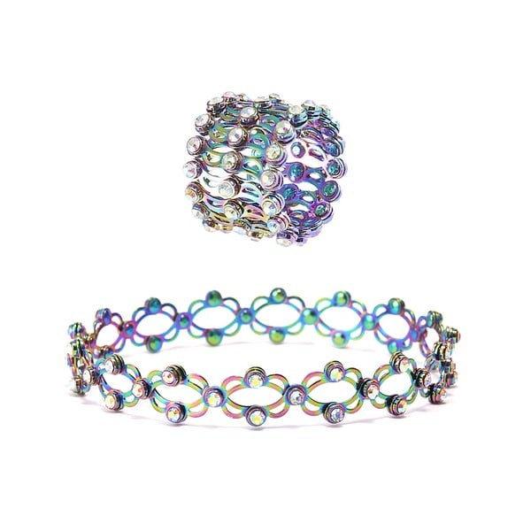 Transformable bracelet with sparkling CZ charm🎁