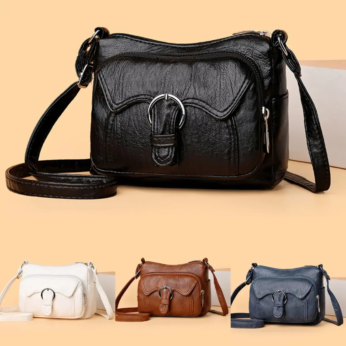Women's large capacity multi-pocket bag