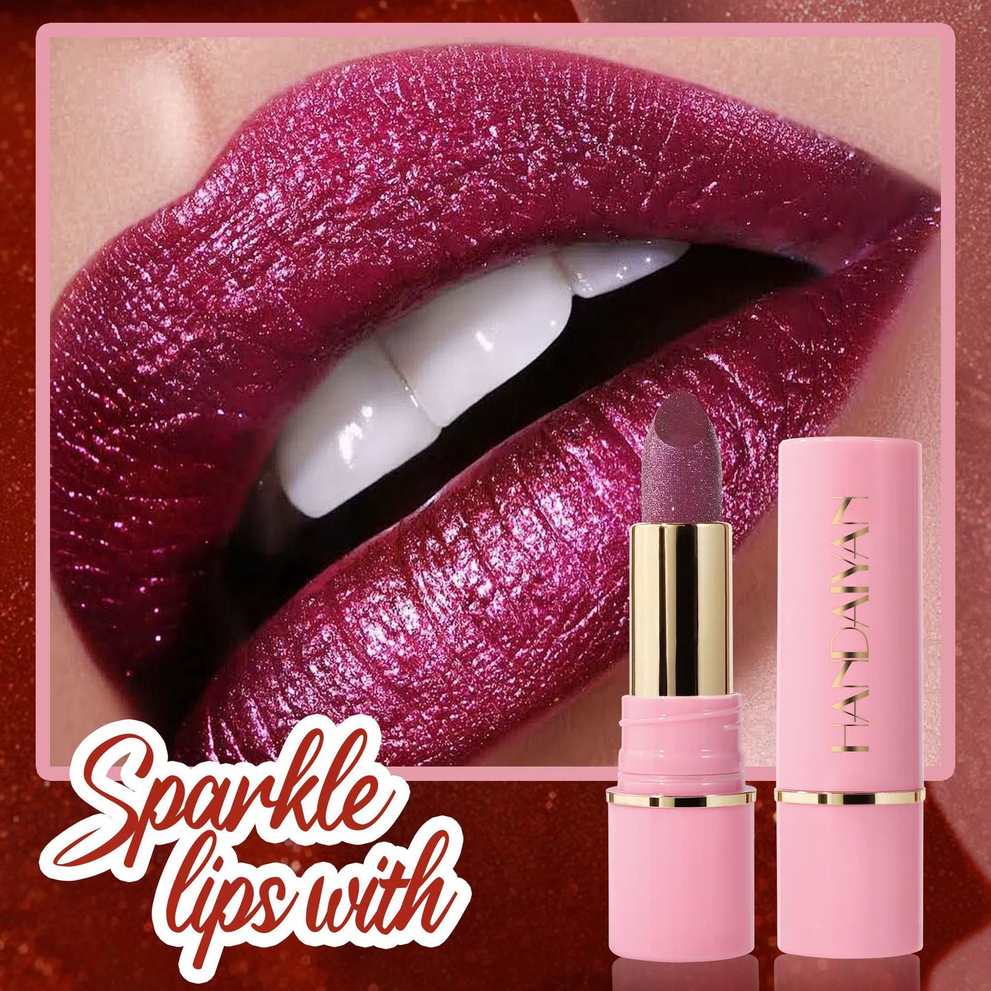 handaiyan shimmering, long-lasting, waterproof, moisturizing lipstick