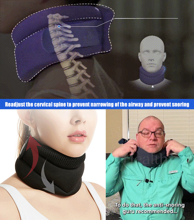 Breathable Adjustable Anti-Snoring Neck Brace