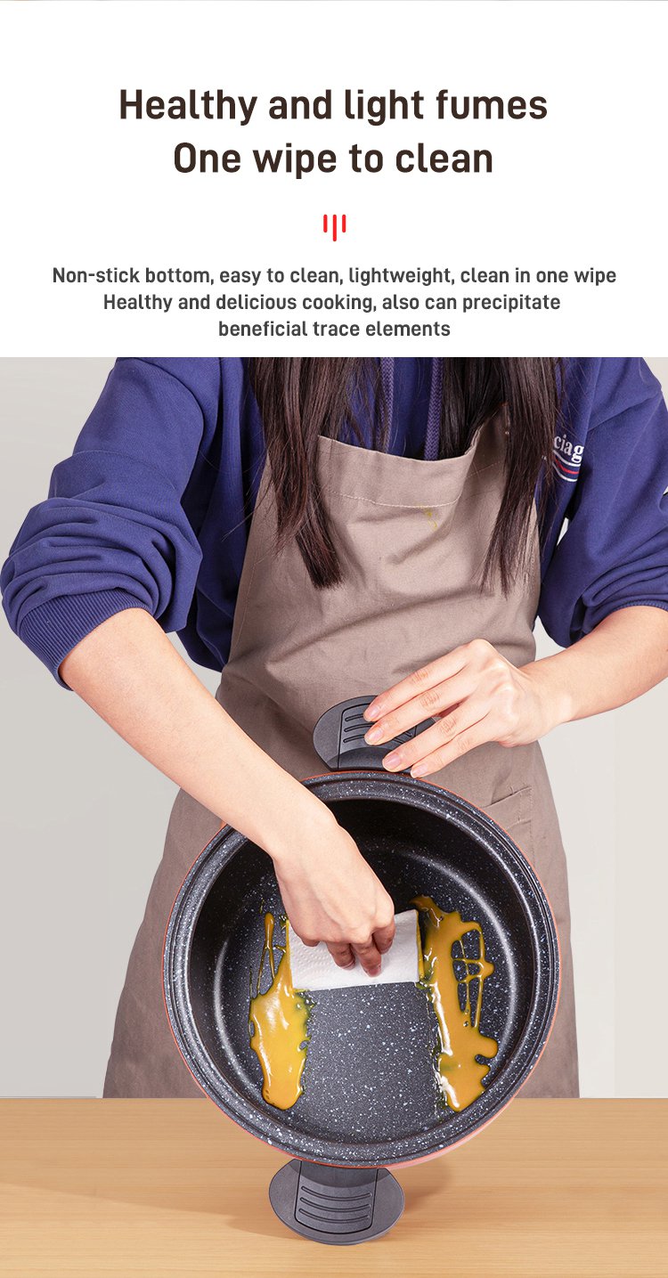 Household double ear medical stone micro pressure cooker wheat